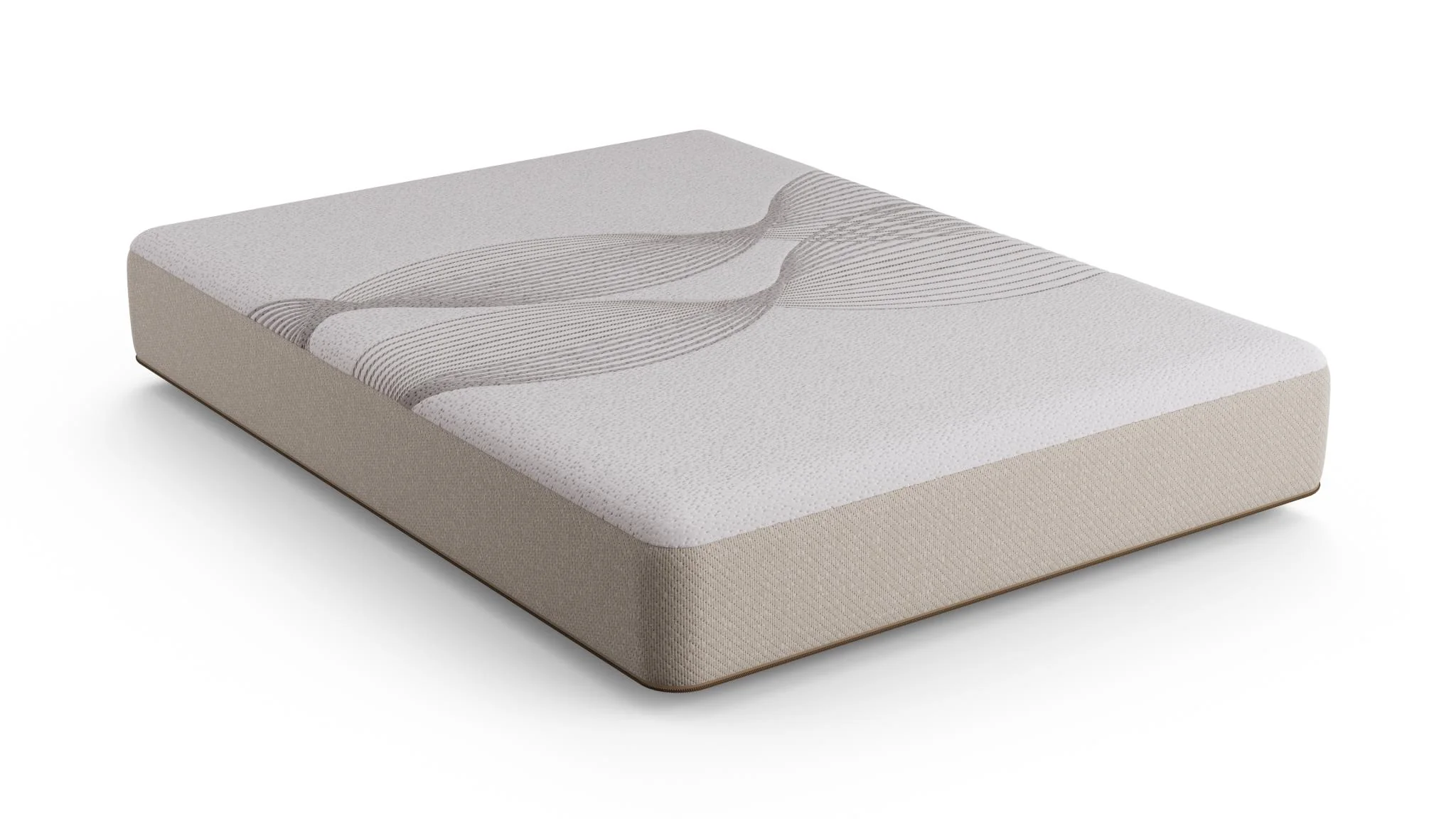 Ethos Thrive All Foam 10" Plush Beige&White Twin Mattress - Image 3