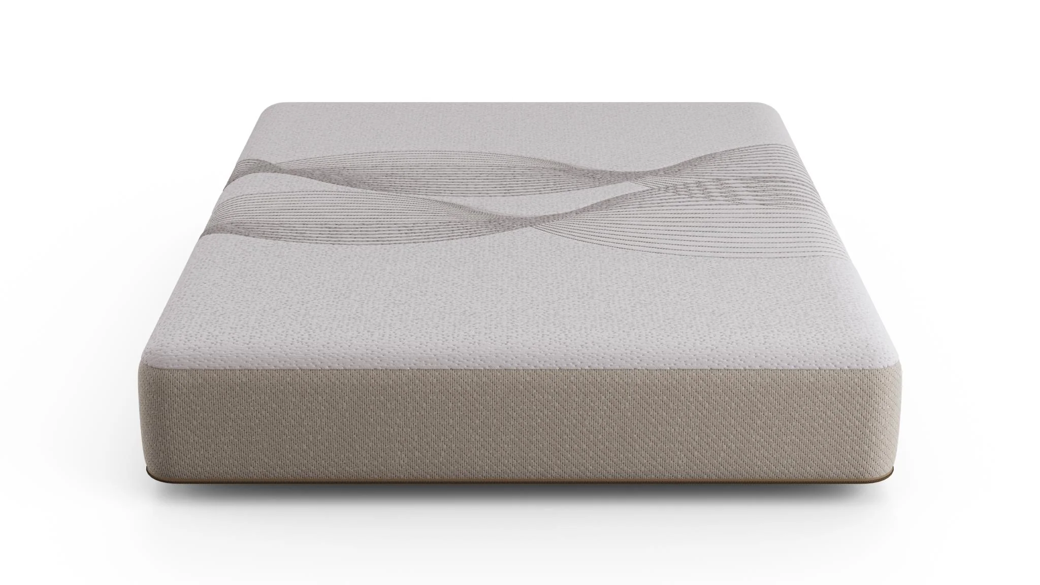 Ethos Thrive All Foam 10" Plush Beige&White Twin XL Mattress - Image 5