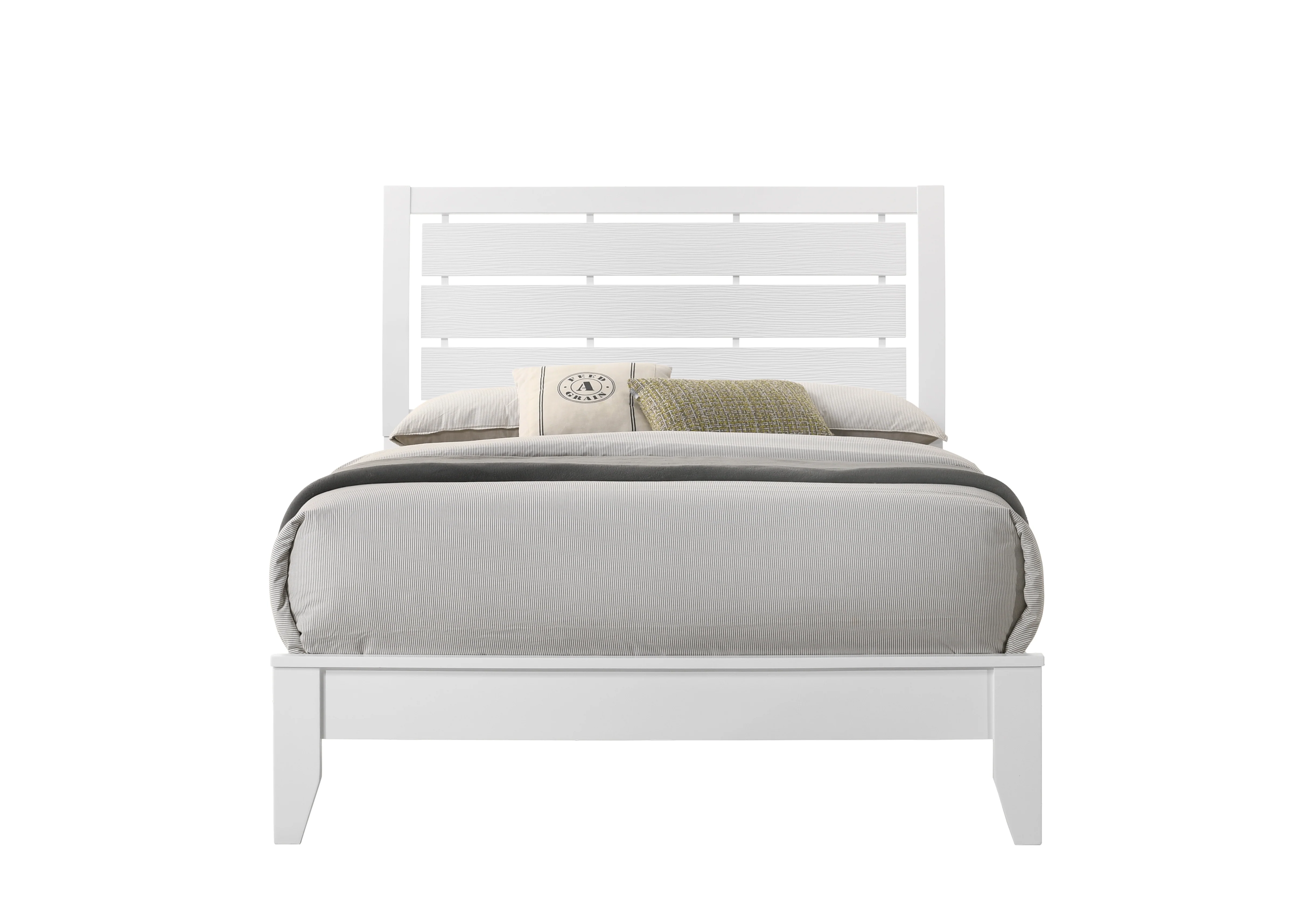 Evan White Full Panel Bed - Image 2