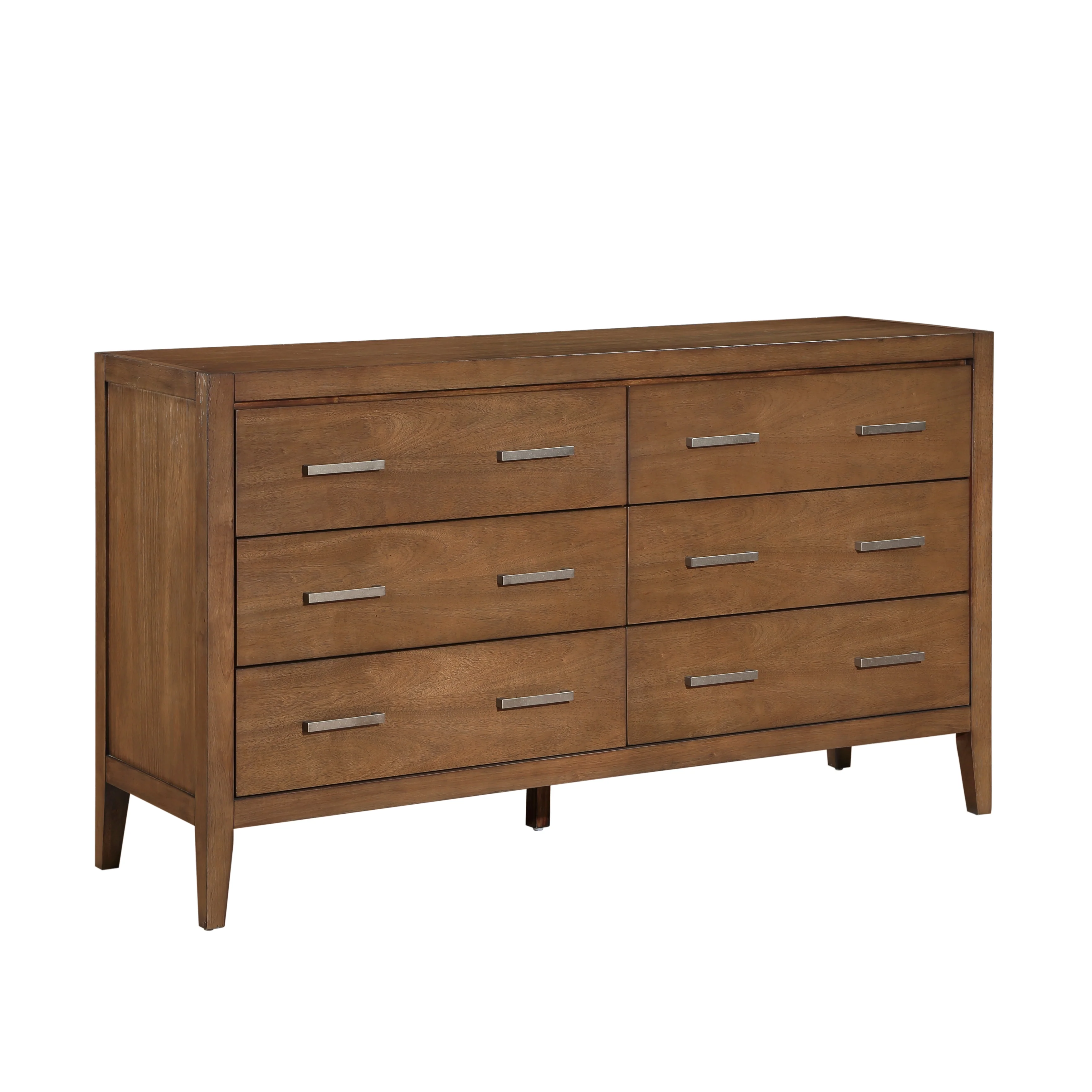Evans Wire Brushed Light Brown 4-Piece Queen Bedroom Set - Image 12