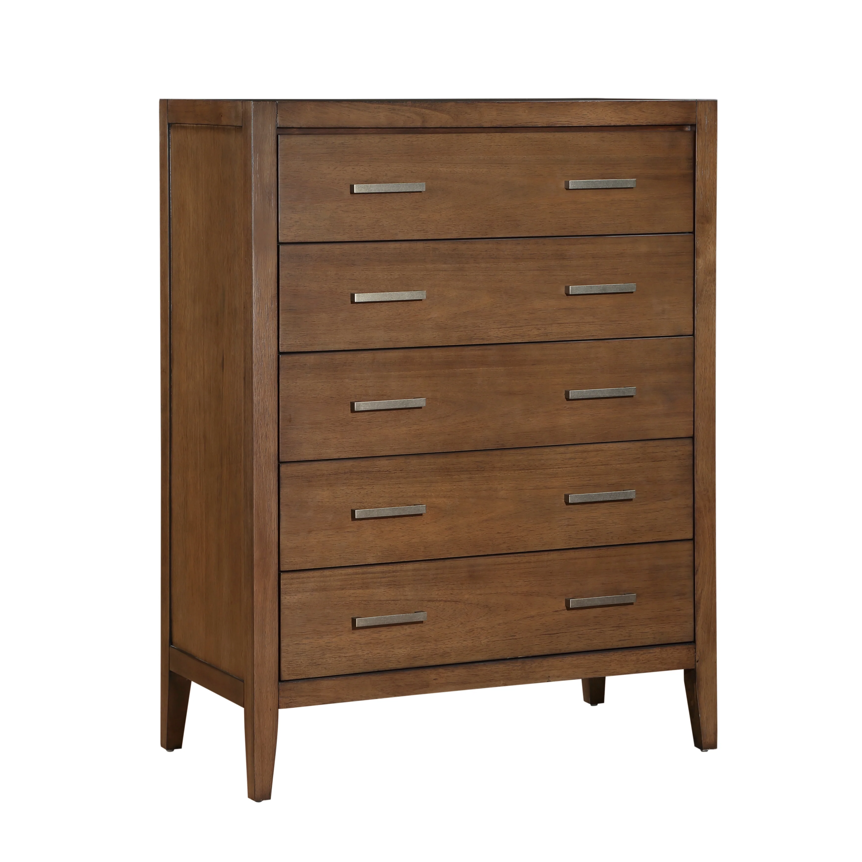 Evans Wire Brushed Light Brown 5-Piece Queen Bedroom Set - Image 16