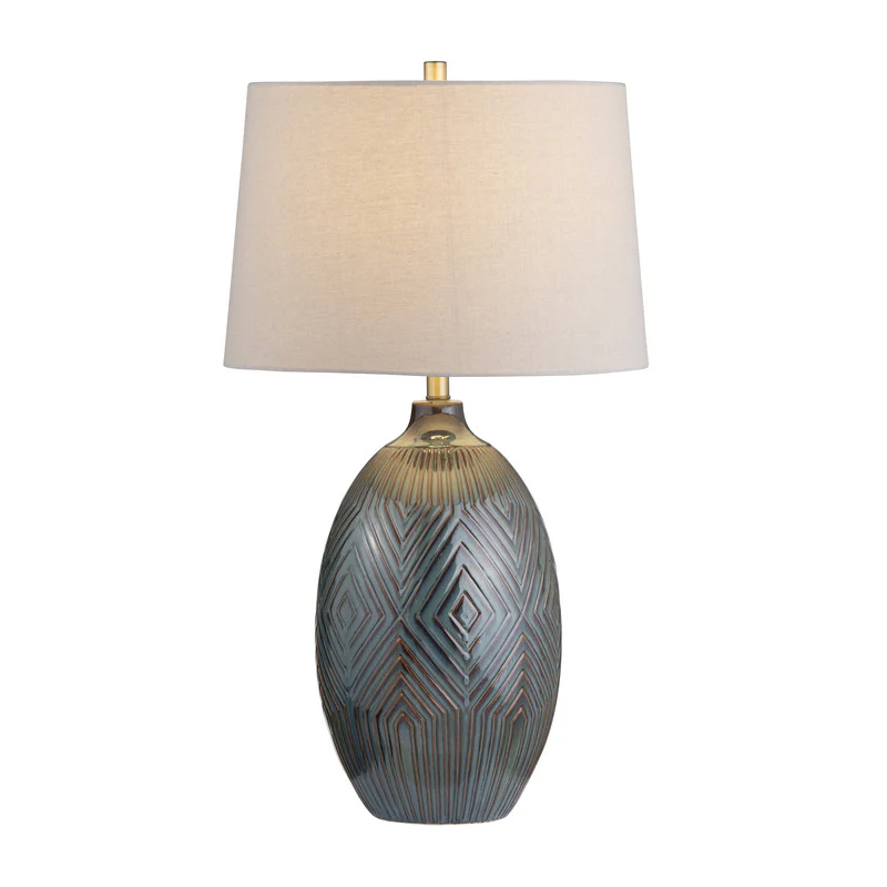 Everett Green/Brown Table Lamp - Image 2