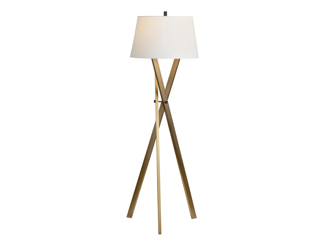 Ezra Brass Floor Lamp