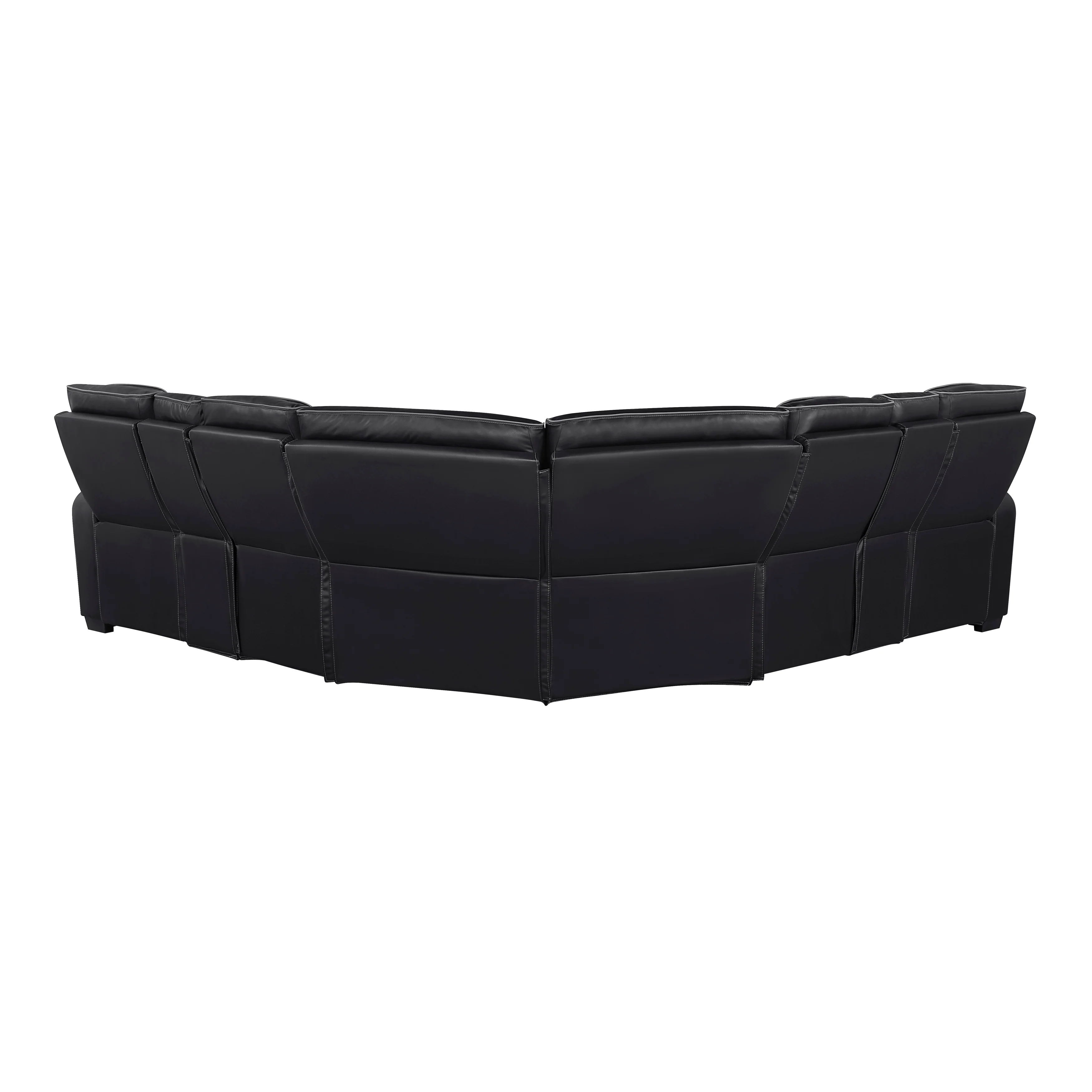 Fairway Black 3-Pc Power Reclining Sectional - Image 3