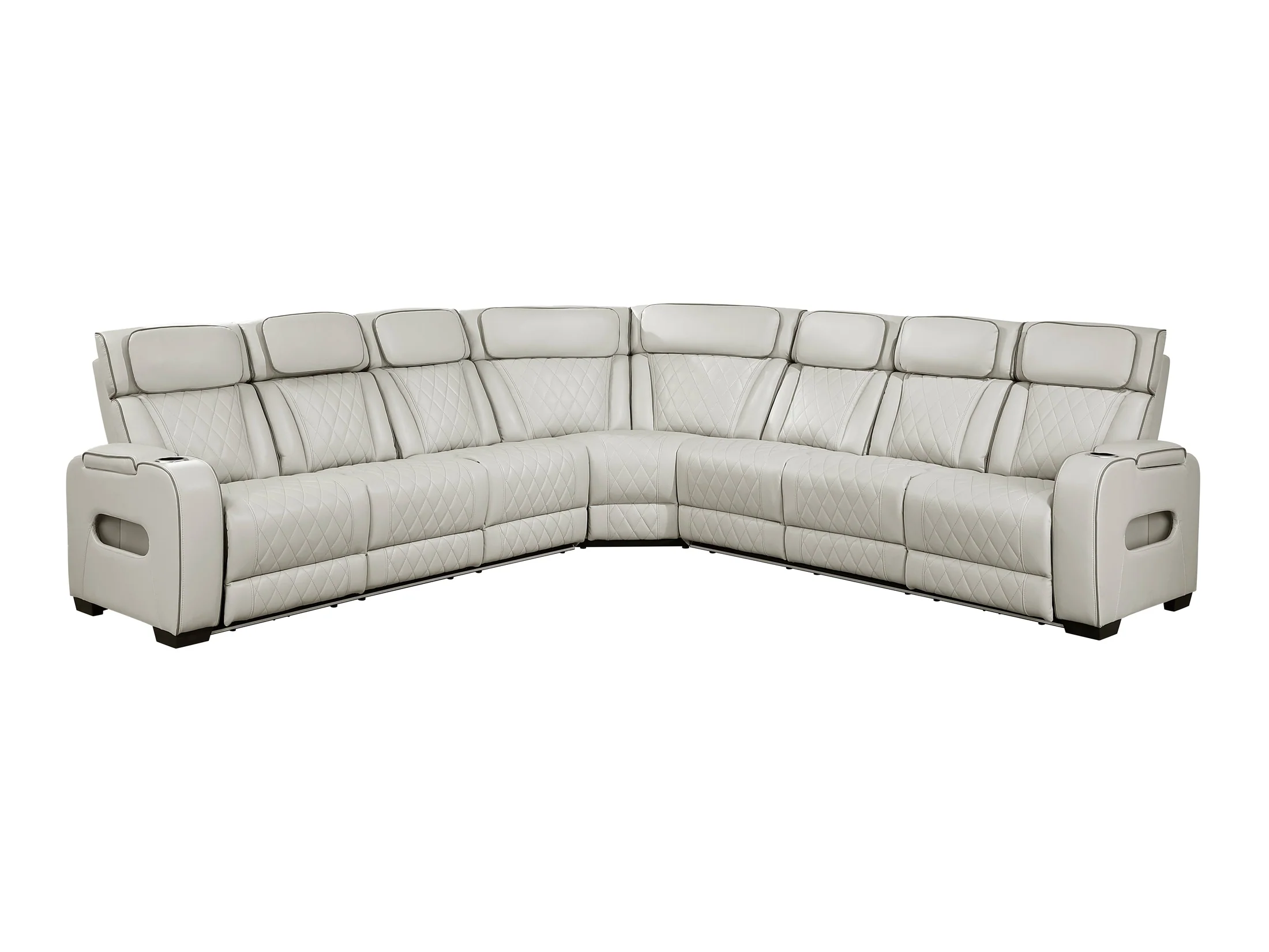 Fairway Taupe 3-Piece Power Reclining Sectional