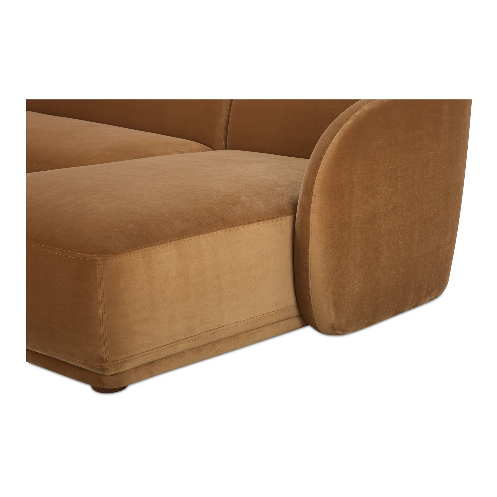 Faye Tan Faux Mohair Right Sectional - Image 6