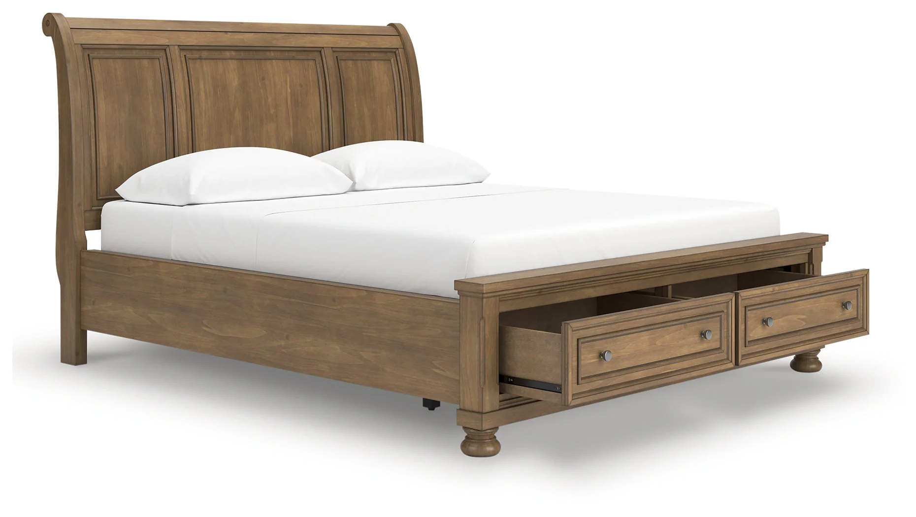 Feddinger Medium Brown California King Storage Sleigh Bed (Online Special Price) - Image 2