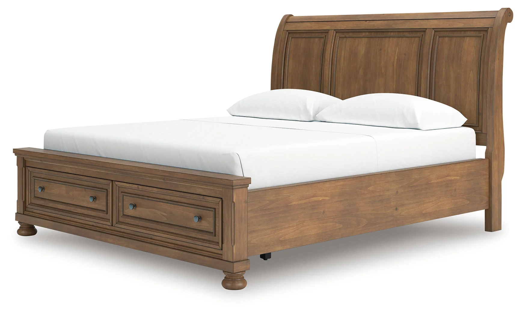 Feddinger Medium Brown California King Storage Sleigh Bed (Online Special Price) - Image 5