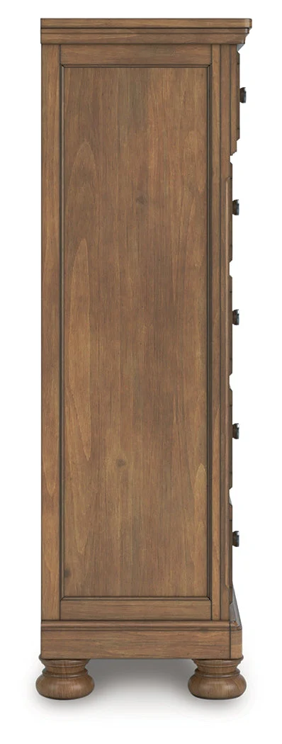 Feddinger Medium Brown King Panel Storage Bedroom Set with Dresser, Mirror, Chest and Nightstand (Online Special Price) - Image 12
