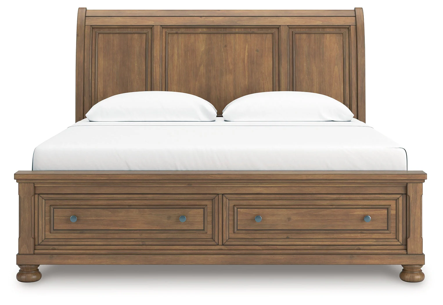 Feddinger Medium Brown King Storage Sleigh Bed (Online Special Price) - Image 4