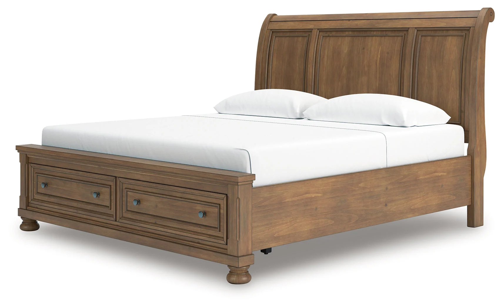 Feddinger Medium Brown King Storage Sleigh Bed (Online Special Price) - Image 5