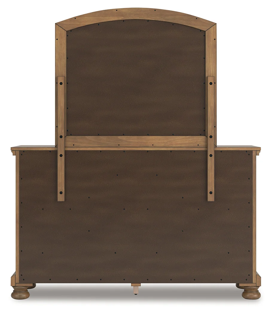 Feddinger Medium Brown Queen Panel Bedroom Set with Dresser, Mirror, Chest and Nightstand - Image 6