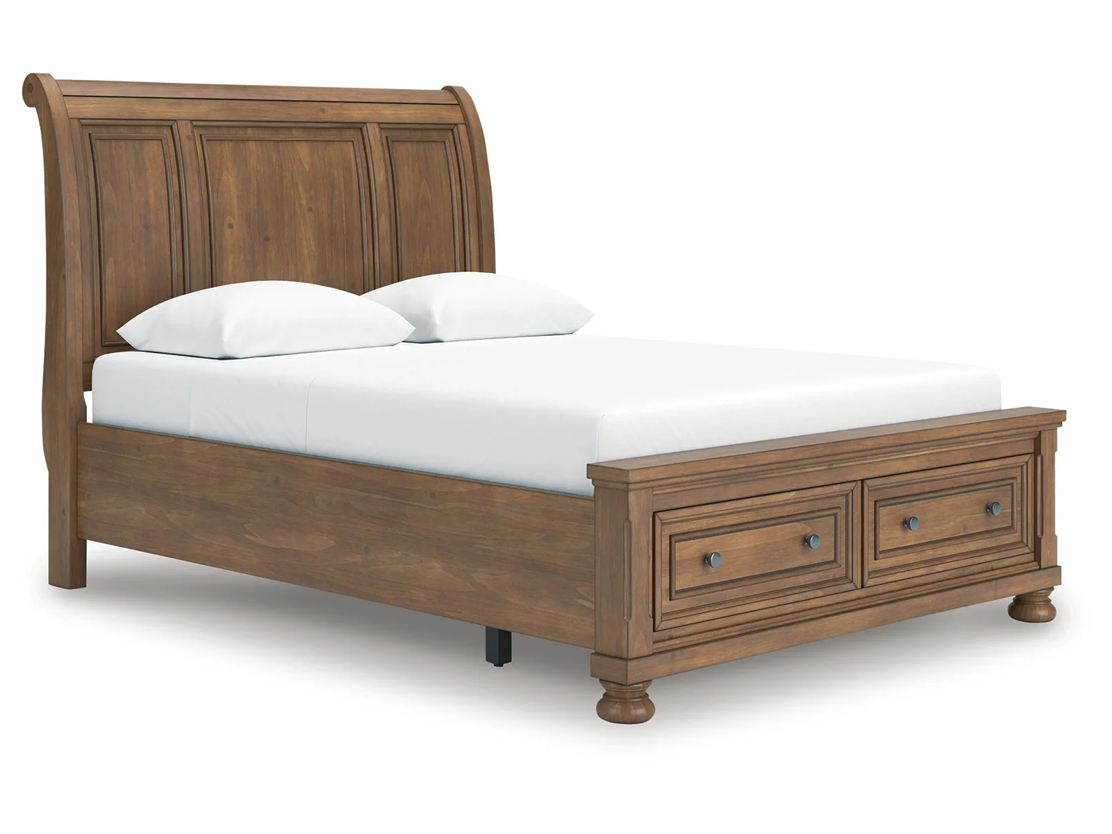 Feddinger Medium Brown Queen Storage Sleigh Bed (Online Special Price)
