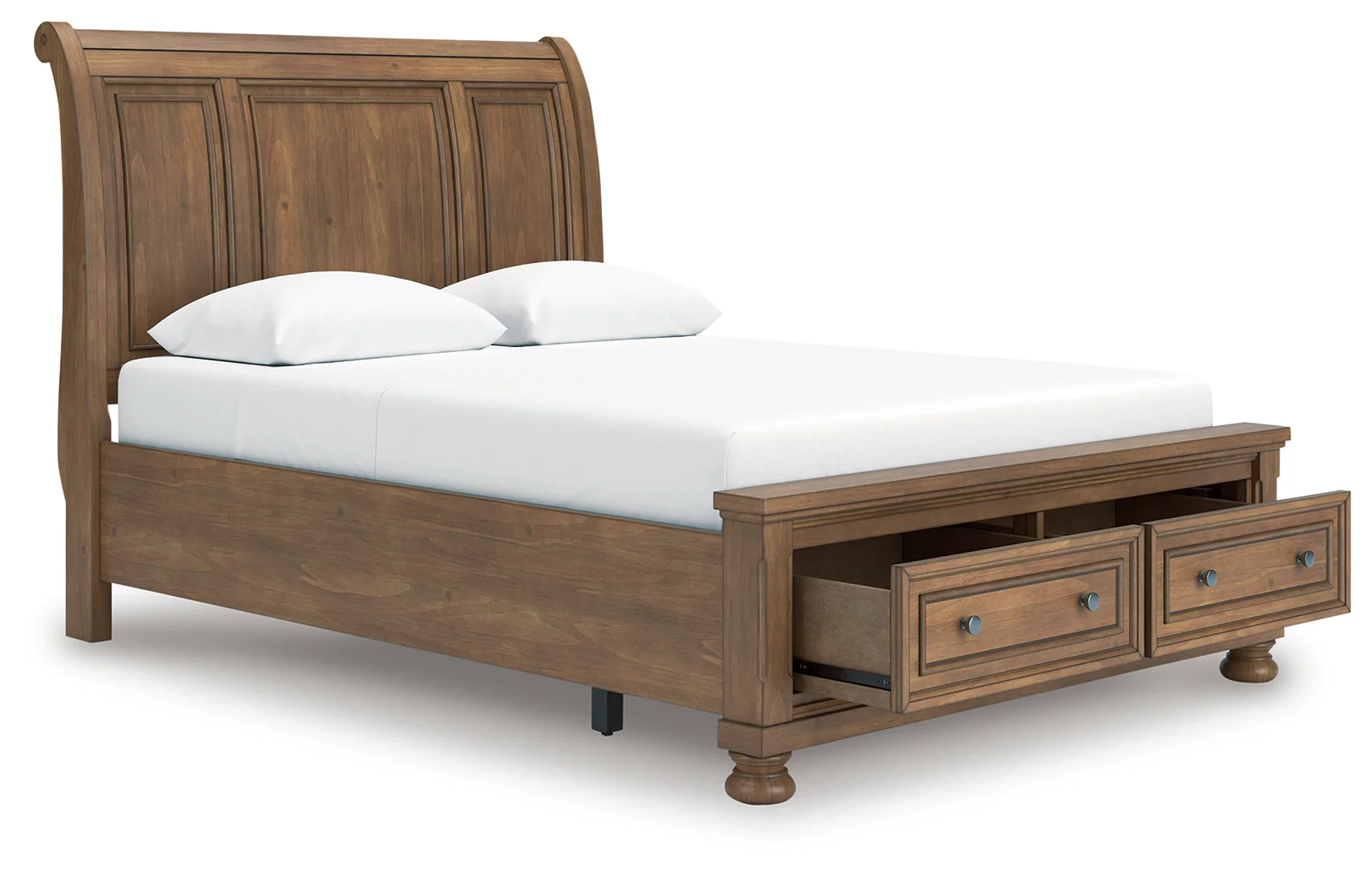 Feddinger Medium Brown Queen Storage Sleigh Bed (Online Special Price) - Image 2