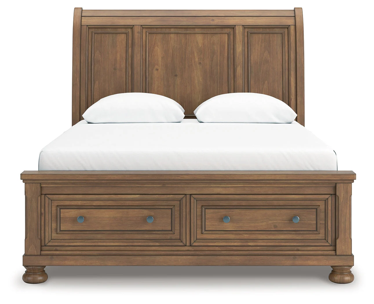 Feddinger Medium Brown Queen Storage Sleigh Bed (Online Special Price) - Image 4