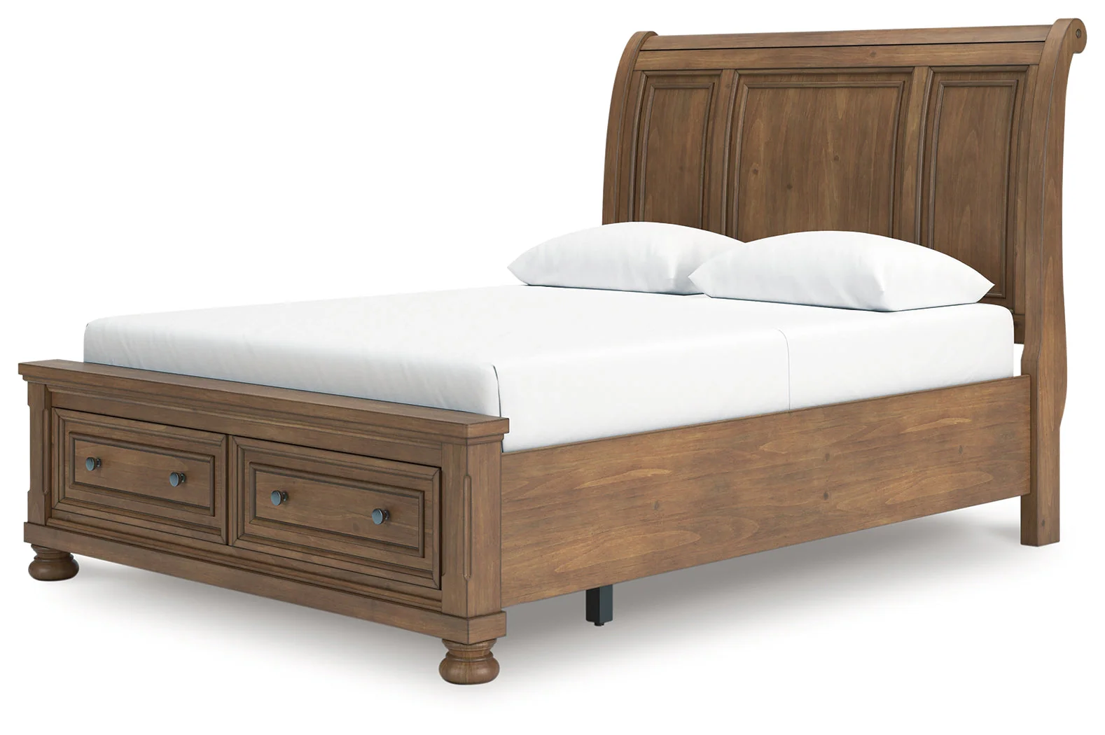 Feddinger Medium Brown Queen Storage Sleigh Bed (Online Special Price) - Image 5