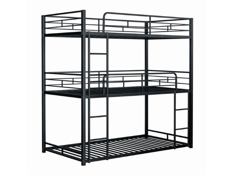 Felgu Black Twin Bunk Bed