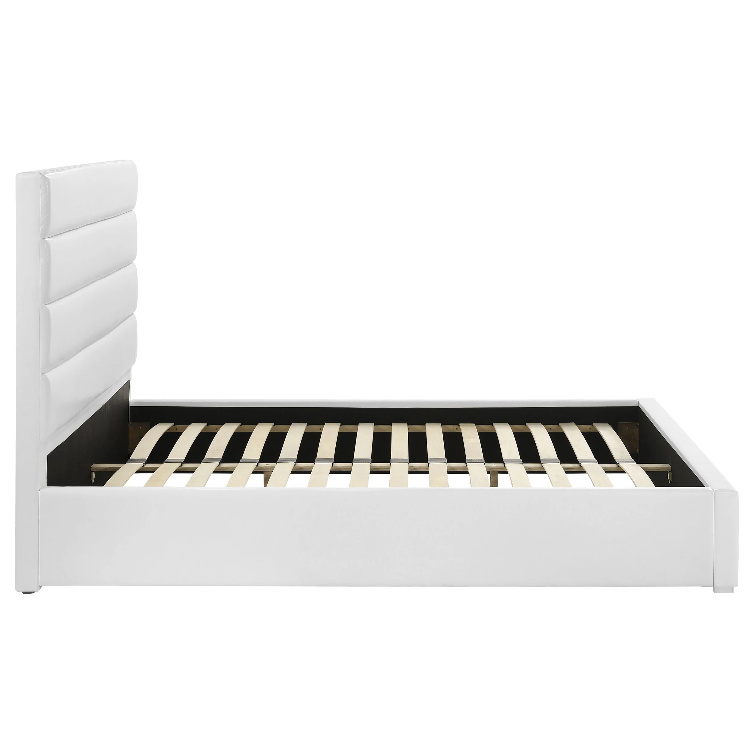 Felicity White 53-inch Upholstered Eastern King Platform Bed - Image 6