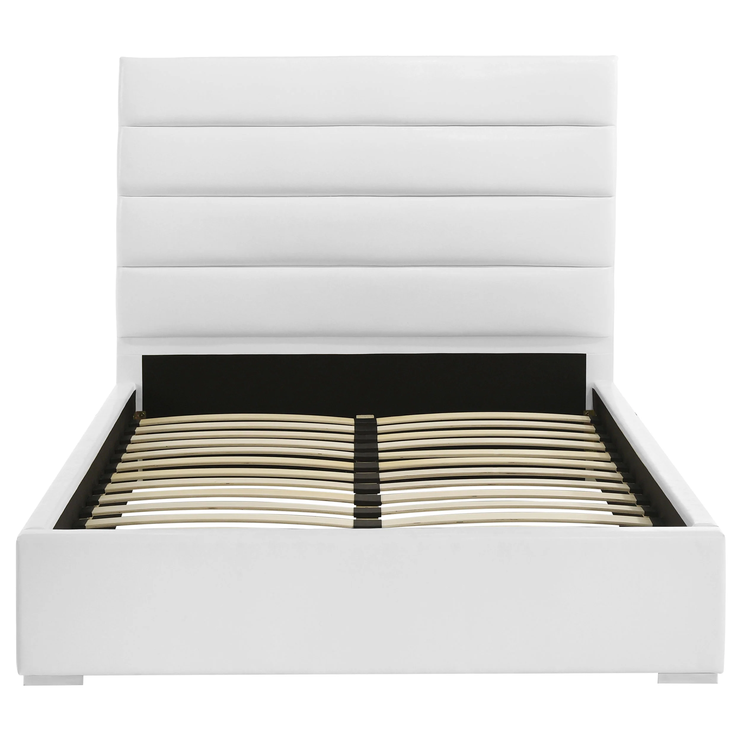 Felicity White 53-inch Upholstered Full Platform Bed - Image 4