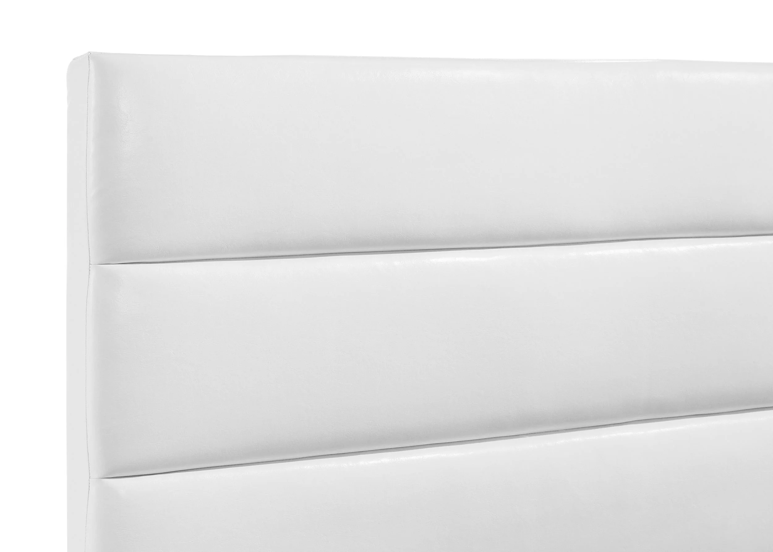 Felicity White 53-inch Upholstered Twin Platform Bed - Image 7