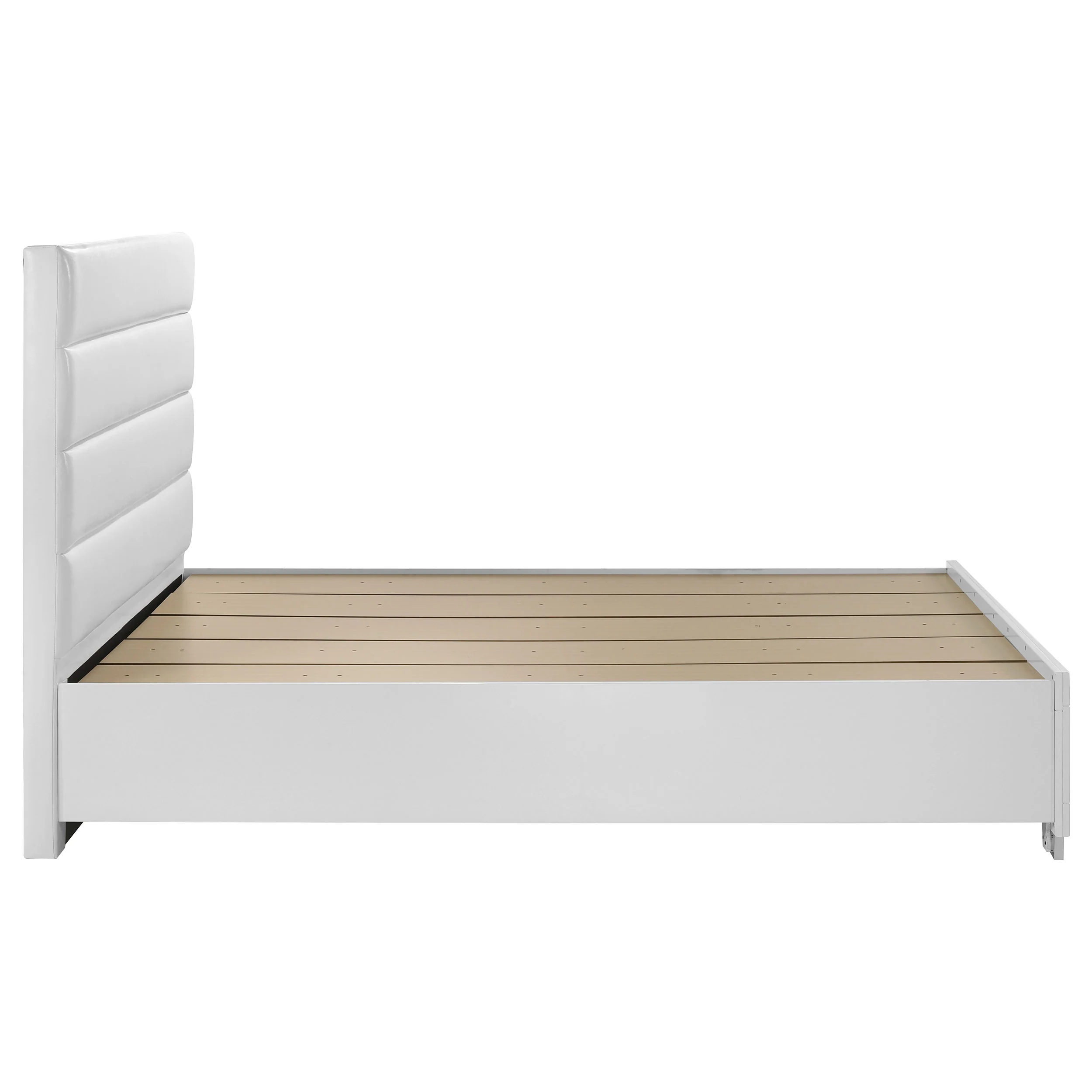 Felicity White High Gloss Eastern King Storage Bed - Image 6