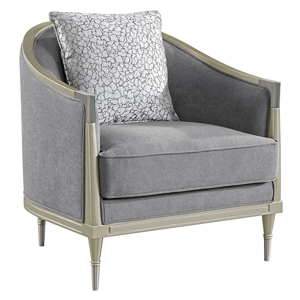 Fernando Gray/Champagne Chair - Image 2