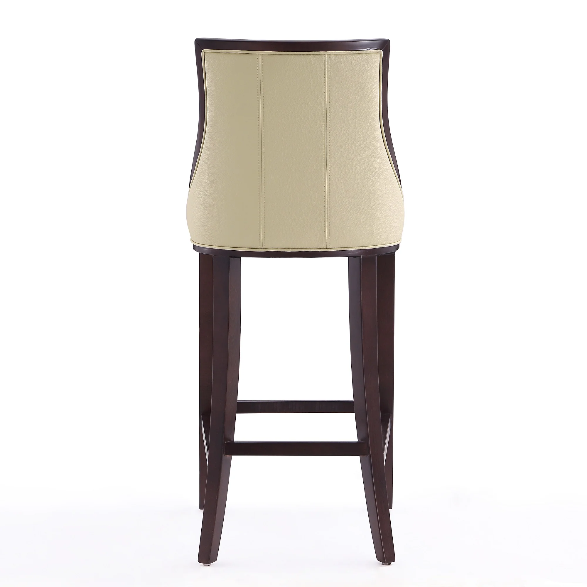 Fifth Avenue Bar Stool in Cream and Walnut - Image 7
