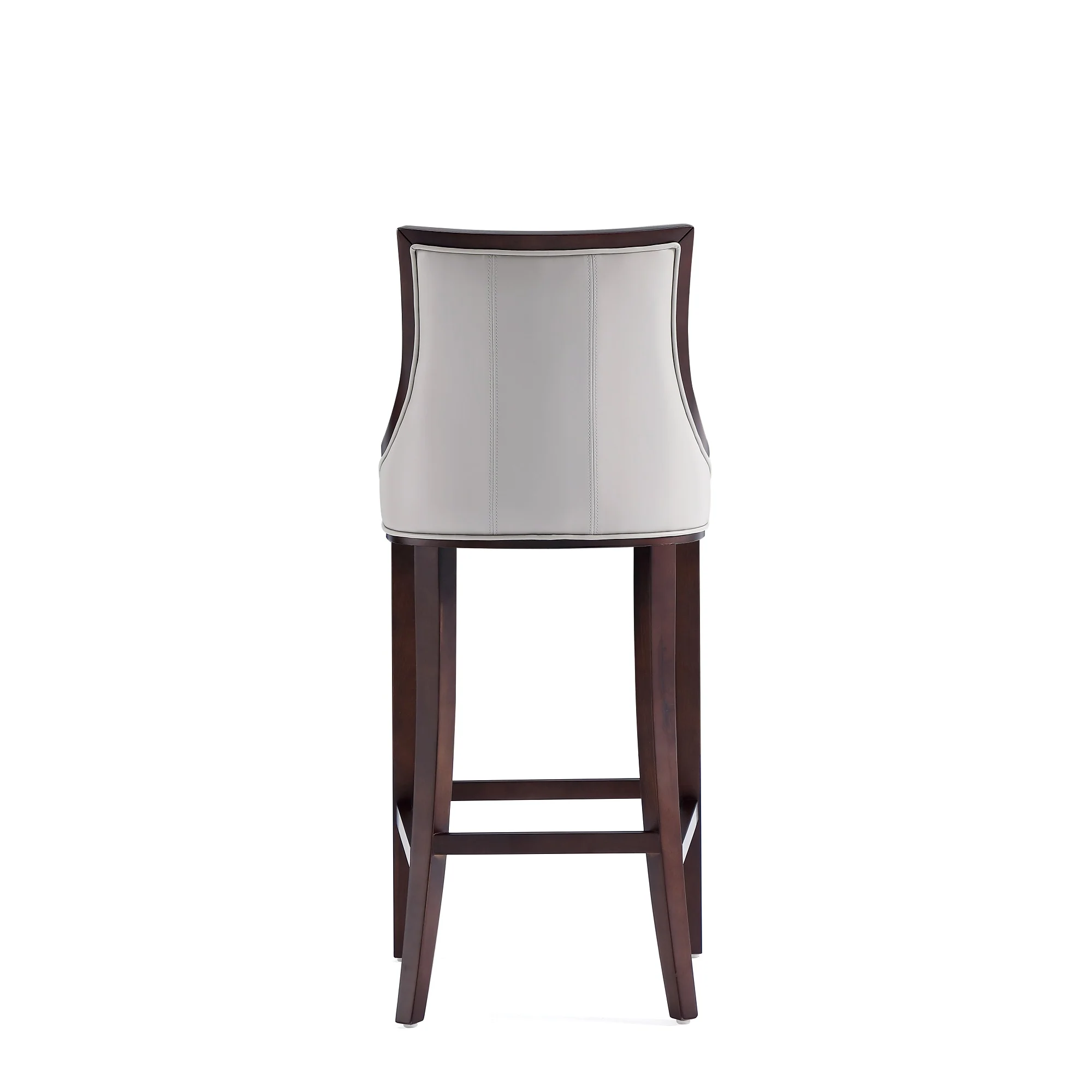 Fifth Avenue Faux Leather Barstool in Light Grey (set of 2) - Image 8