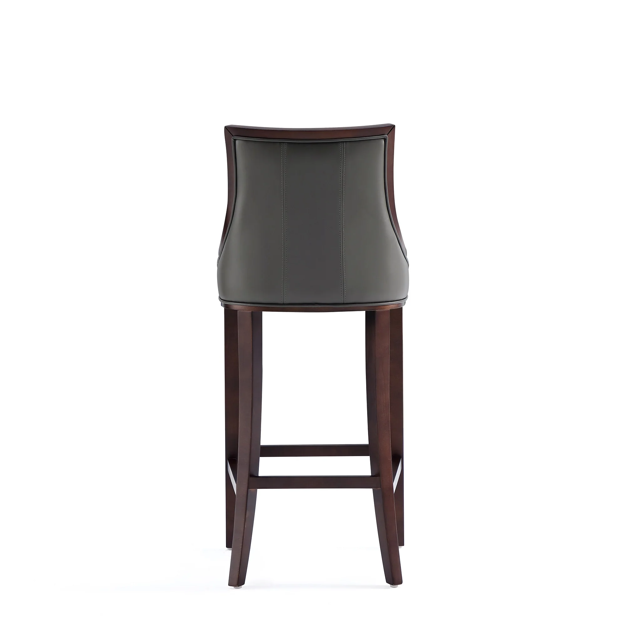Fifth Avenue Faux Leather Barstool in Pebble Grey (set of 3) - Image 8