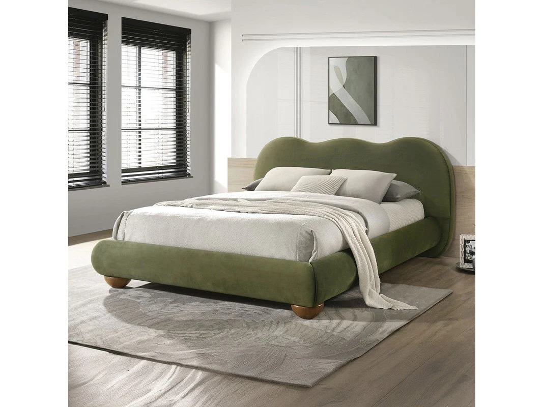Finamore Olive Green E.King Bed