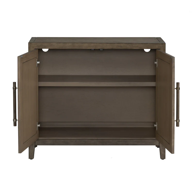 Finn Brown/White Two-Door Cabinet - Image 4