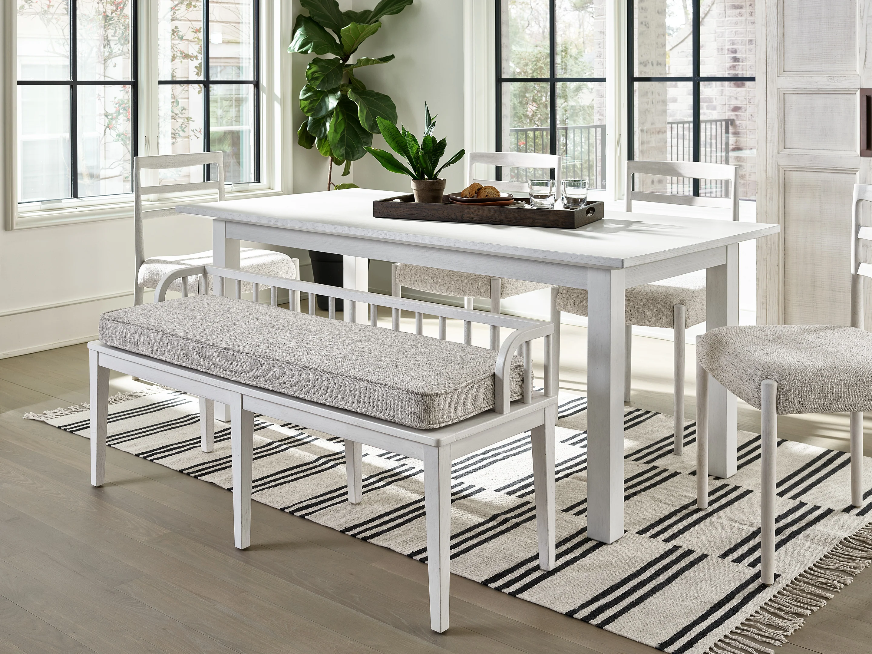 Finn Picket Fence Dining Bench