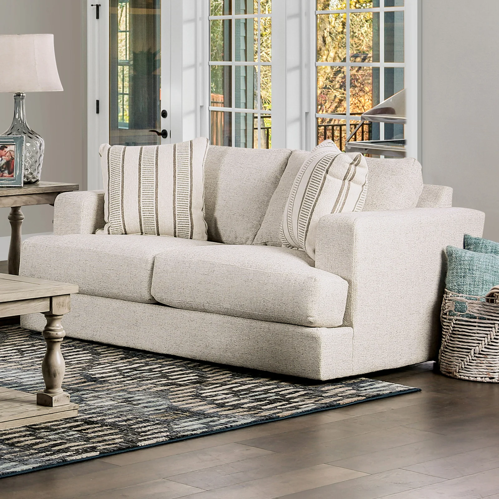 Flintshire Beige Sofa & Loveseat - Image 2