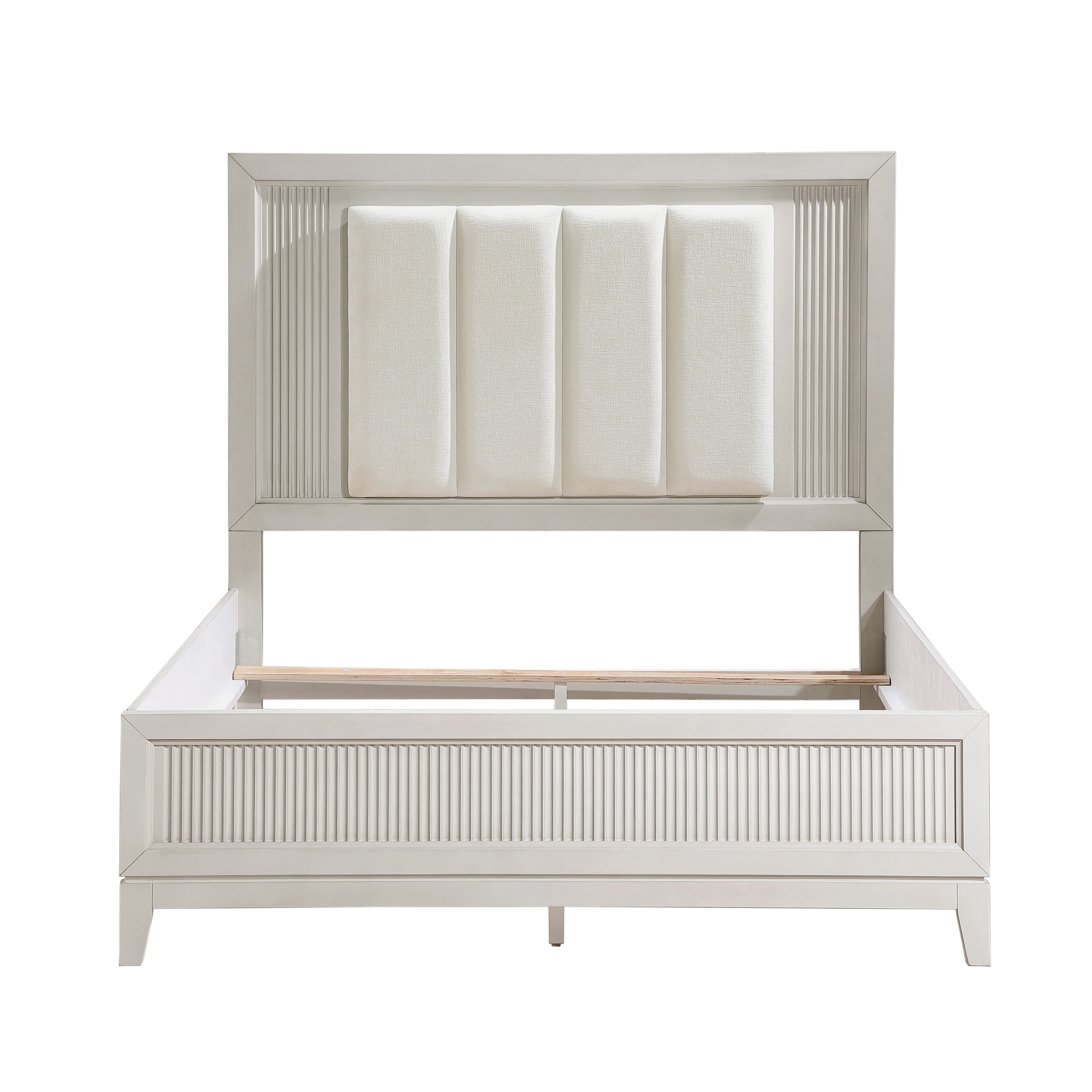 Florence Antique White/Ivory 5-Piece Queen Bedroom Set - Image 3