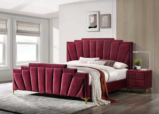 Florizel Red Eastern King Bed - Image 2