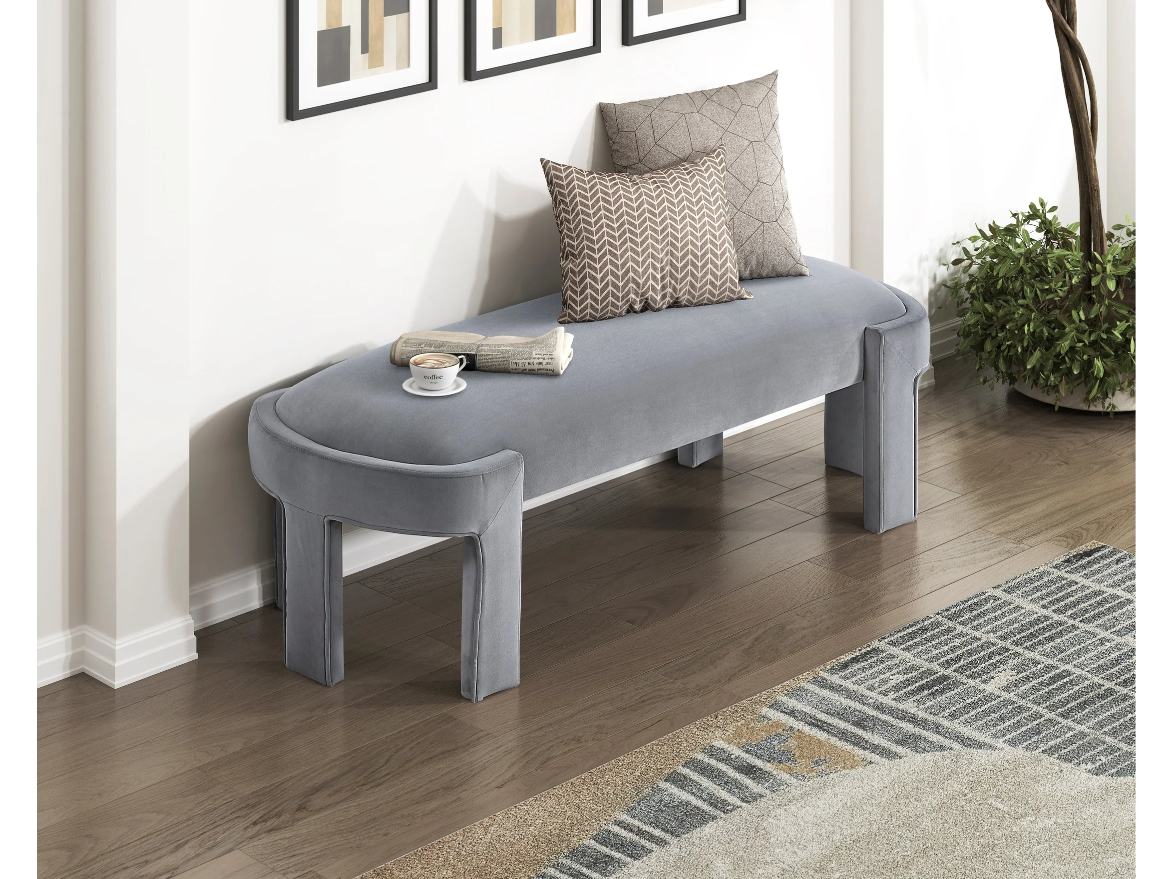 Flux Gray Bench