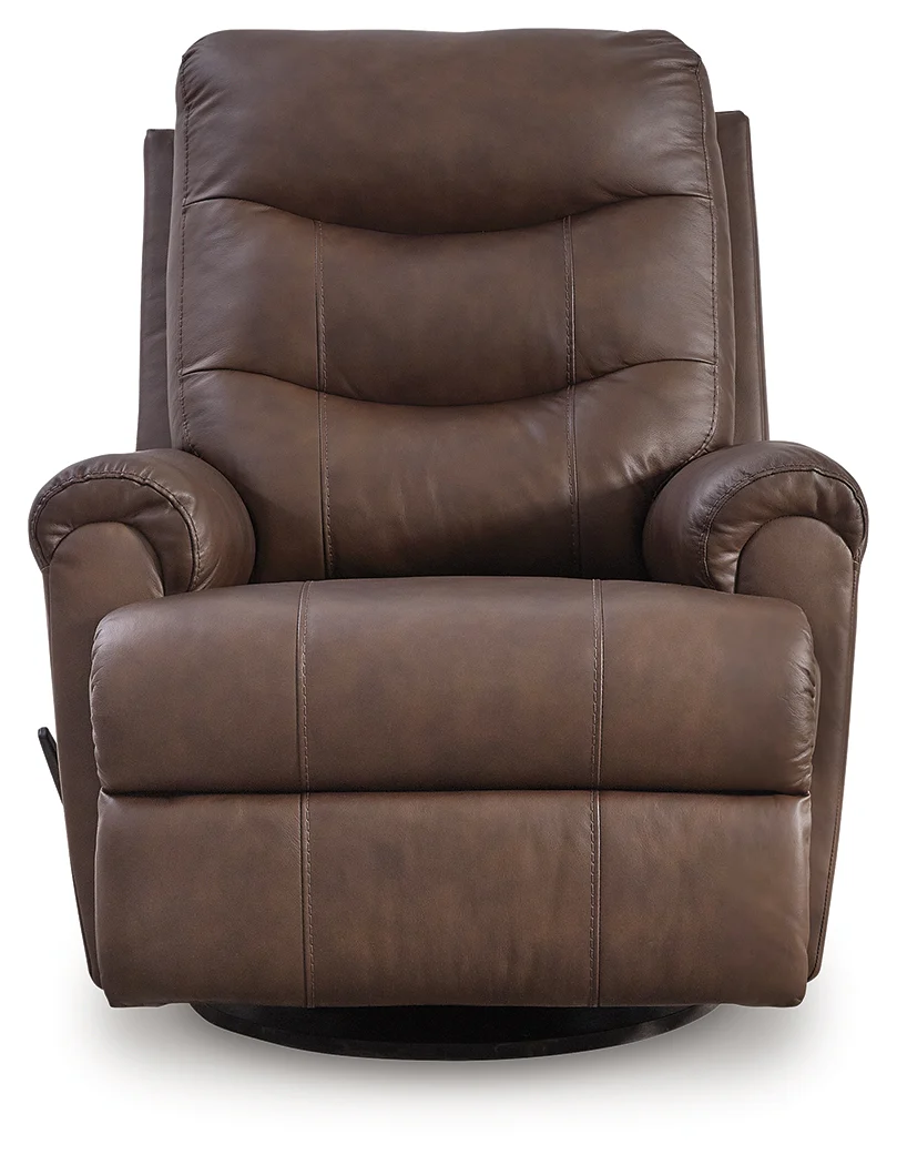 Flynwood Espresso Swivel Glider Recliner - Image 4