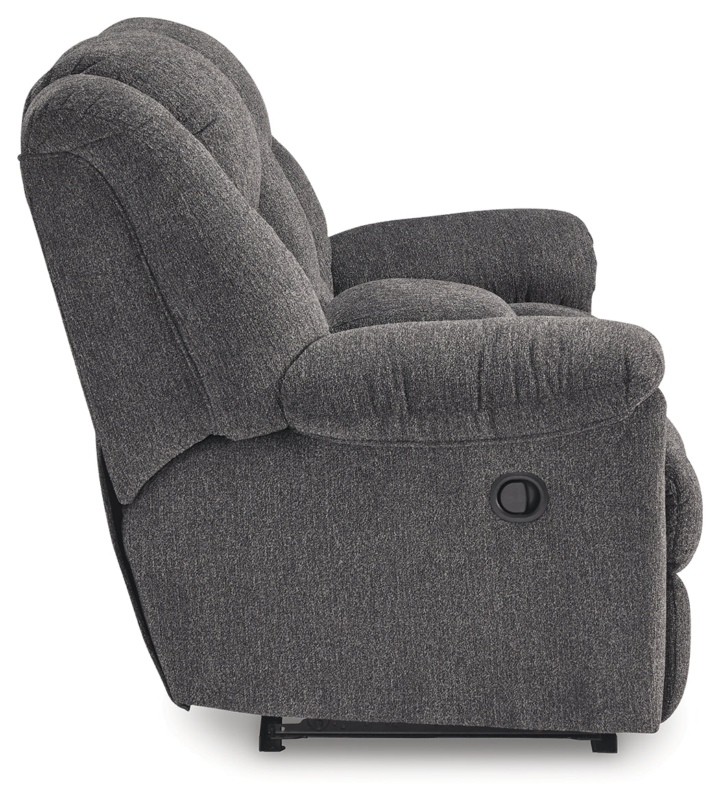 Foreside Charcoal Reclining Sofa and Loveseat - Image 10