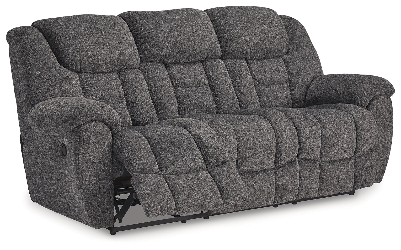 Foreside Charcoal Reclining Sofa and Loveseat - Image 4