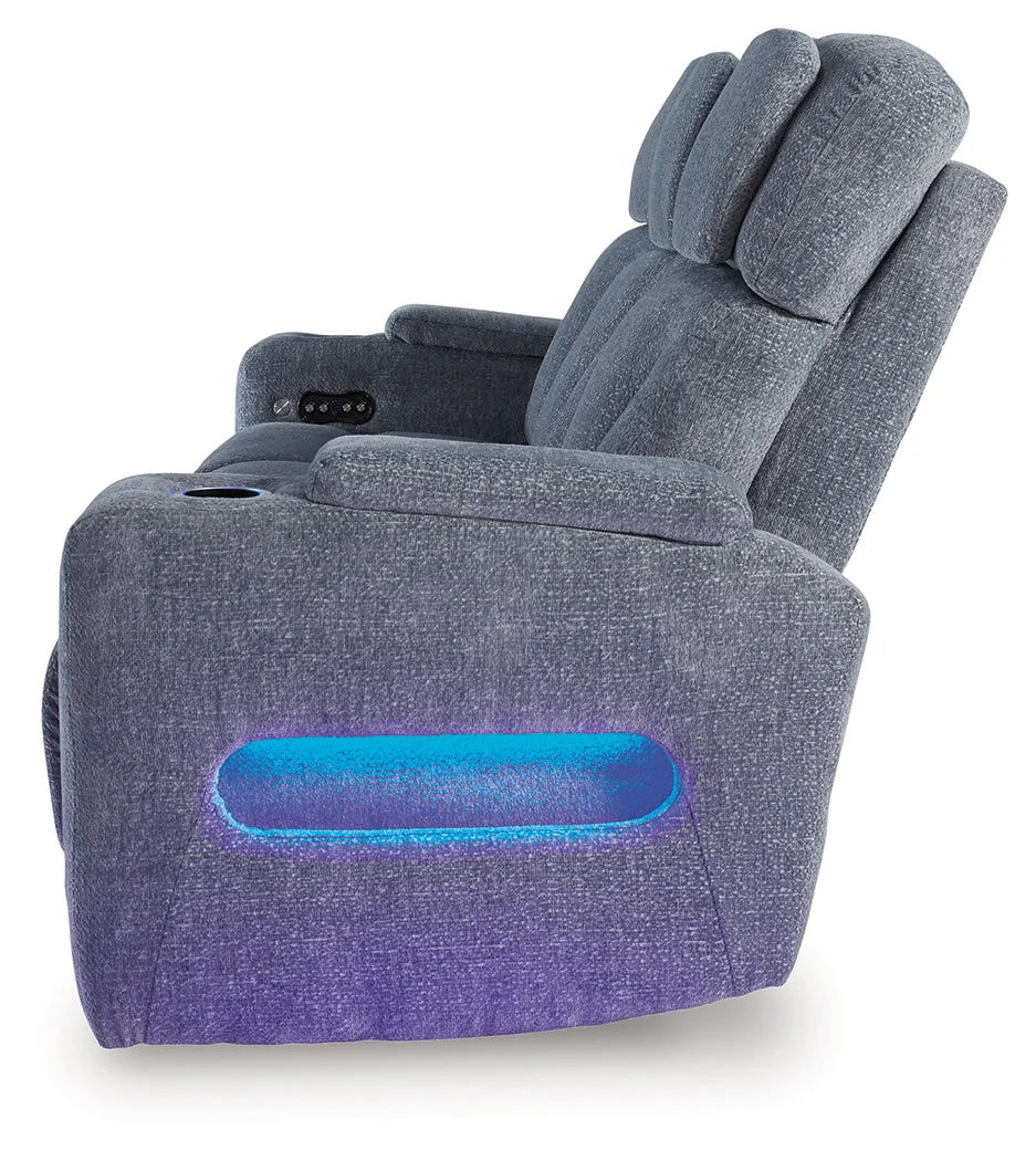 Forest Lake Steel Performance Fabric Dual Power Reclining Sofa - Image 6