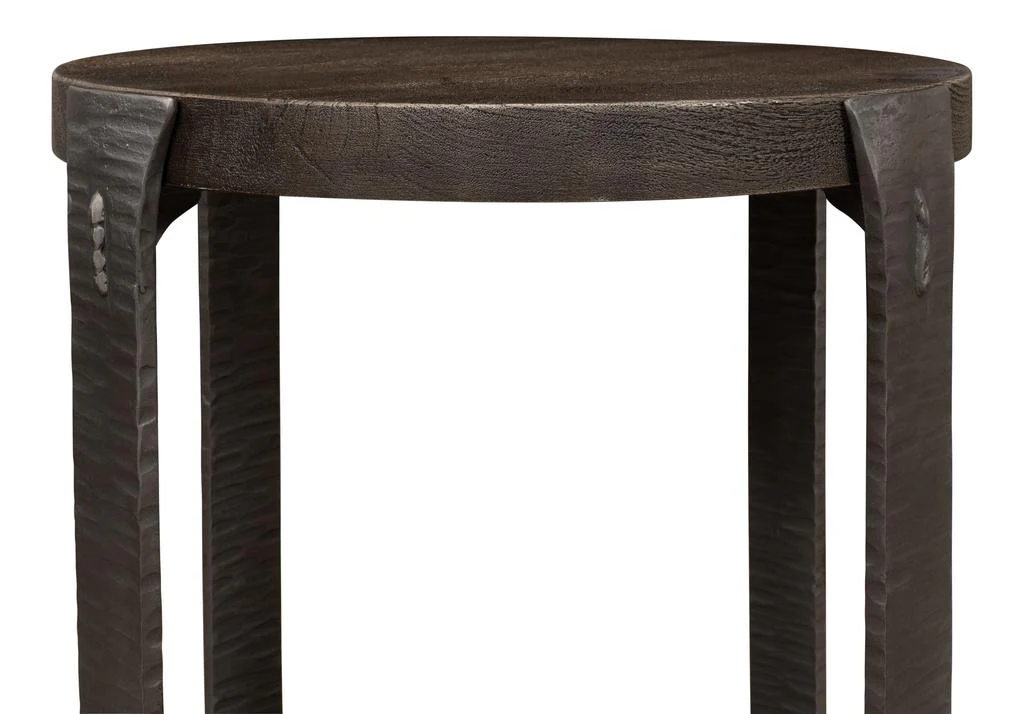 Forged Slats Grey Side Table - Image 9