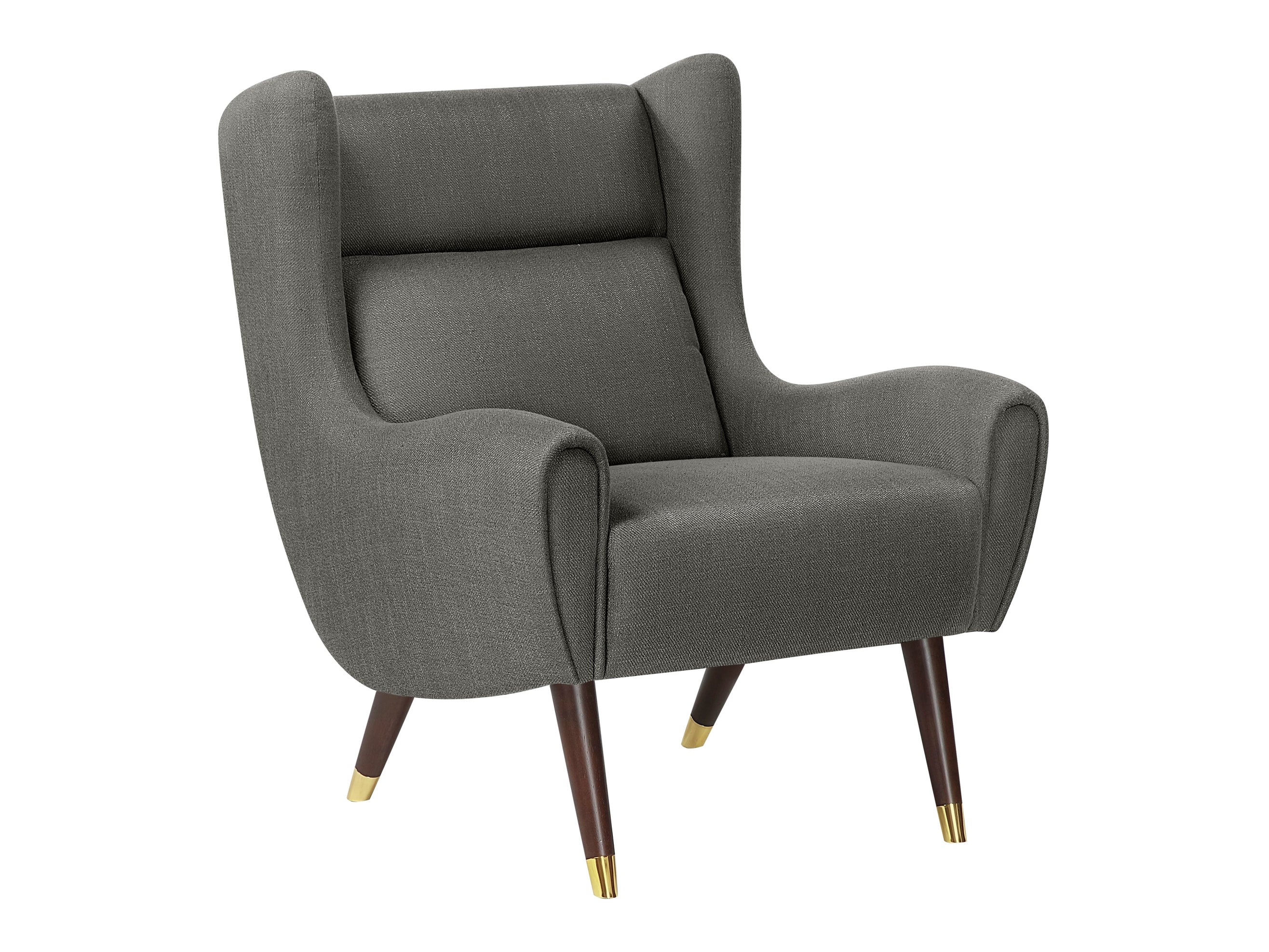 Forrester Dark gray Accent Chair (Wingback)