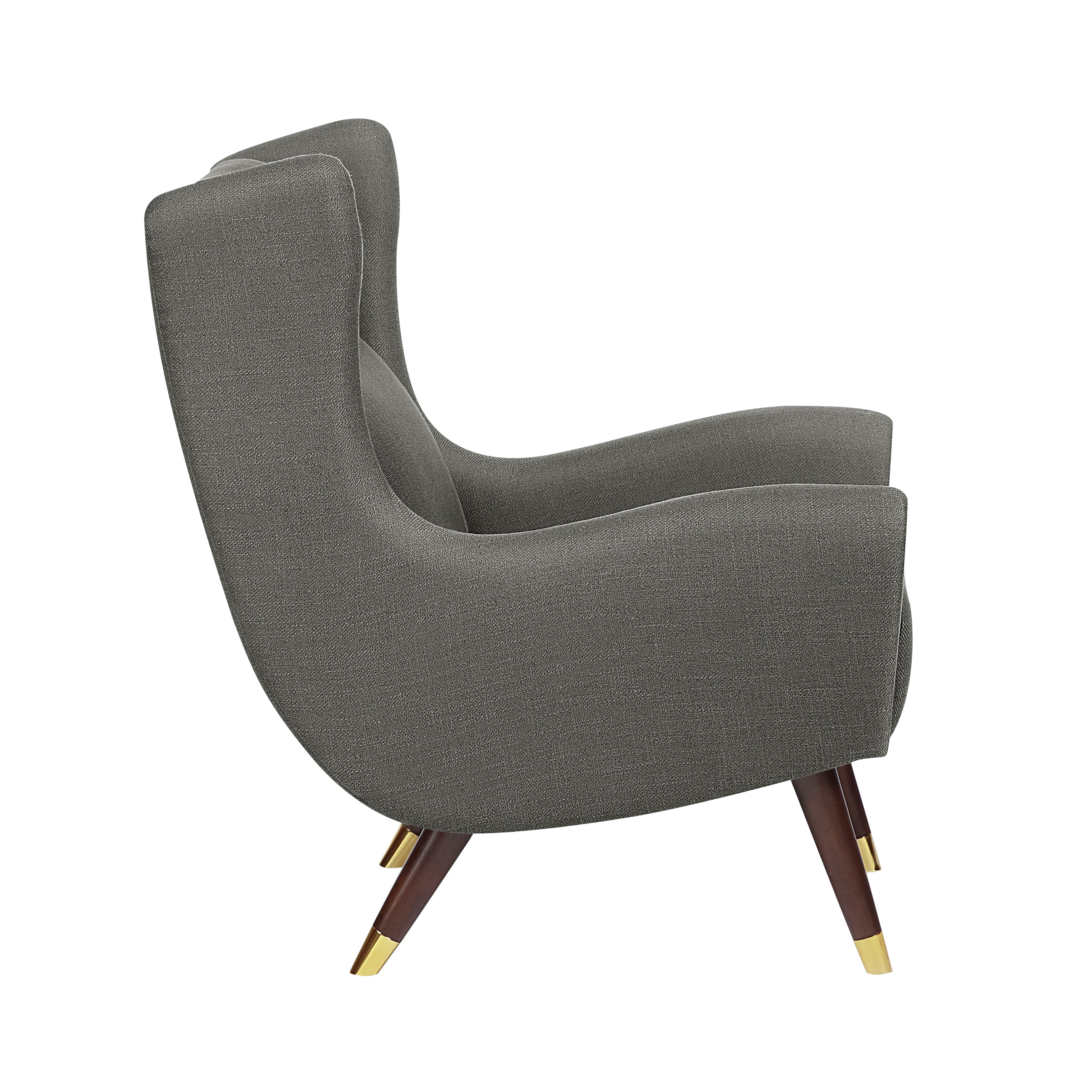 Forrester Dark gray Accent Chair (Wingback) - Image 3
