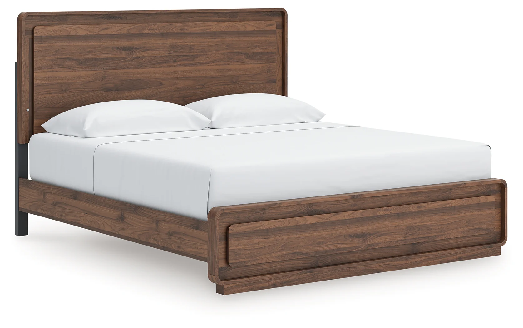 Fortlorn Walnut Brown King Panel Bed and 2 Nightstands (Online Special Price) - Image 3
