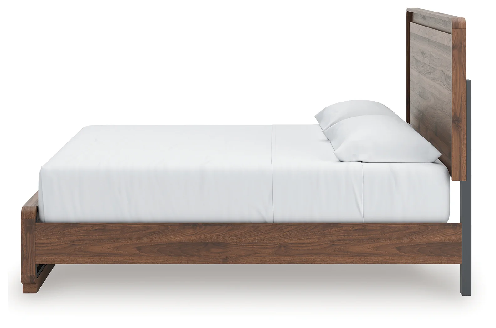 Fortlorn Walnut Brown King Panel Bed and 2 Nightstands (Online Special Price) - Image 6