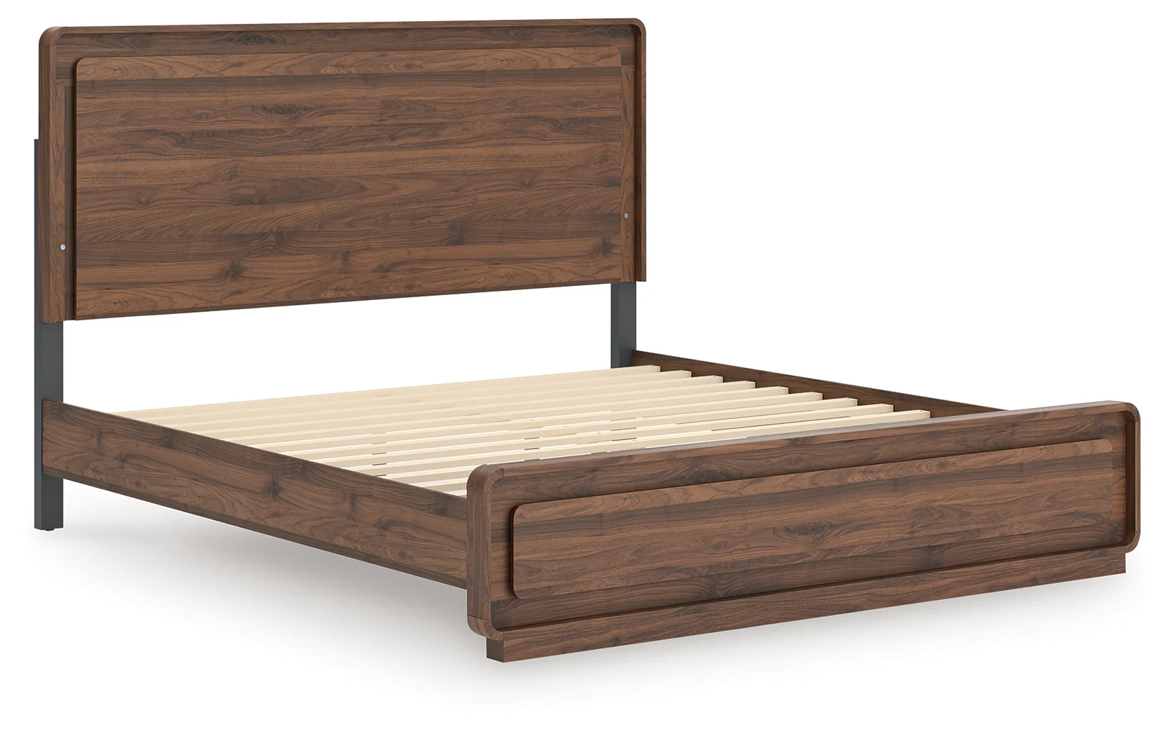 Fortlorn Walnut Brown King Panel Bed, Dresser and Nightstand - Image 12