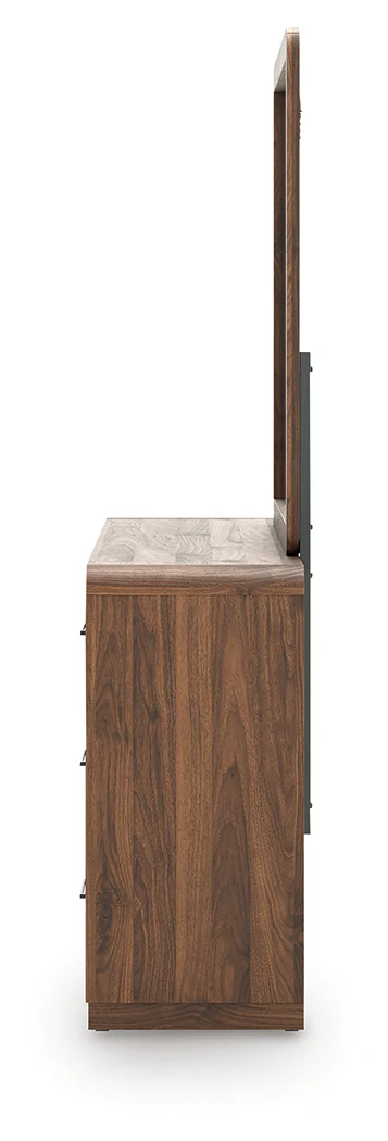 Fortlorn Walnut Brown Queen Panel Bed, Dresser, Mirror and Nightstand - Image 7
