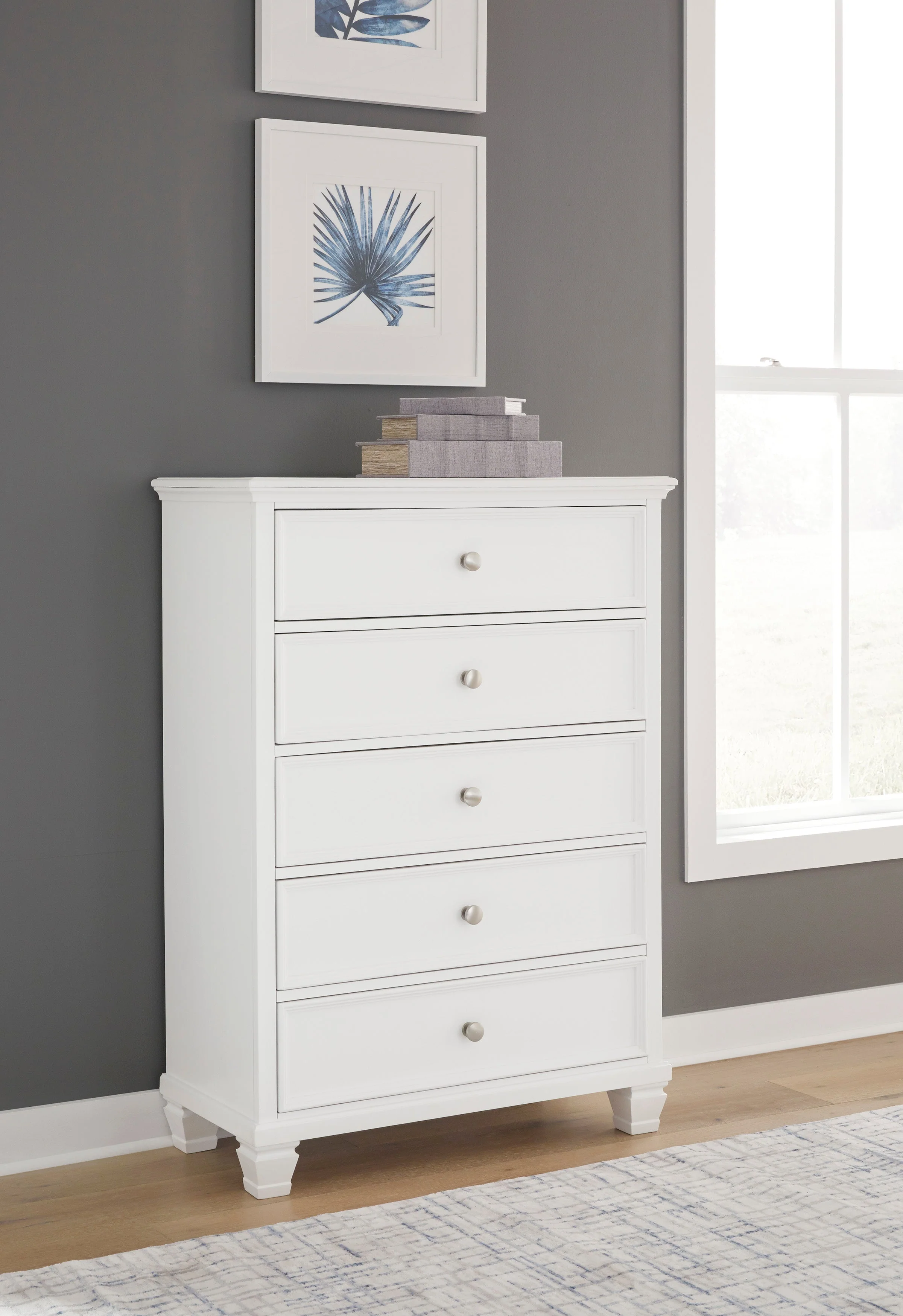 Fortman White California King Panel 6-Piece Bedroom Set w/ 2 Nightstands (Online Special Price) - Image 36
