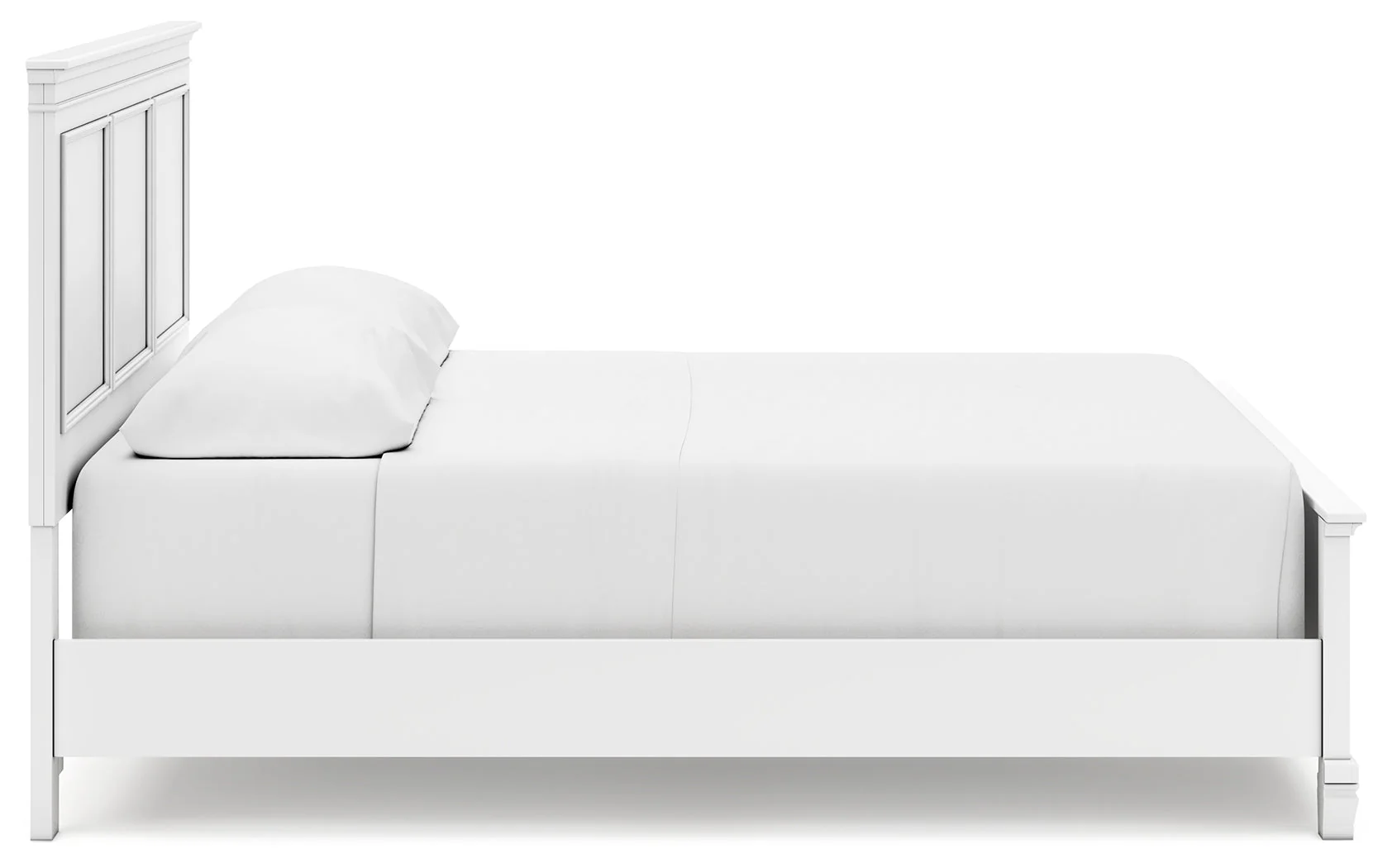 Fortman White California King Panel Bed & Dresser & Mirror (Online Special Price) - Image 9
