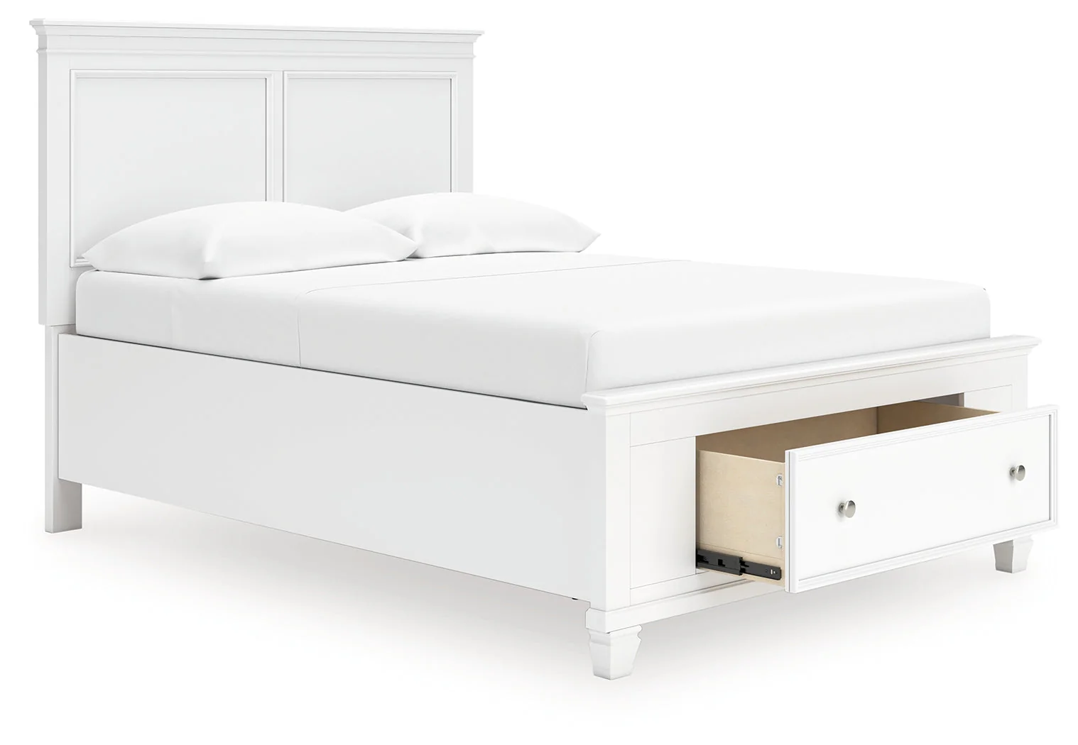Fortman White Full Panel Storage Bed (Online Special Price) - Image 2